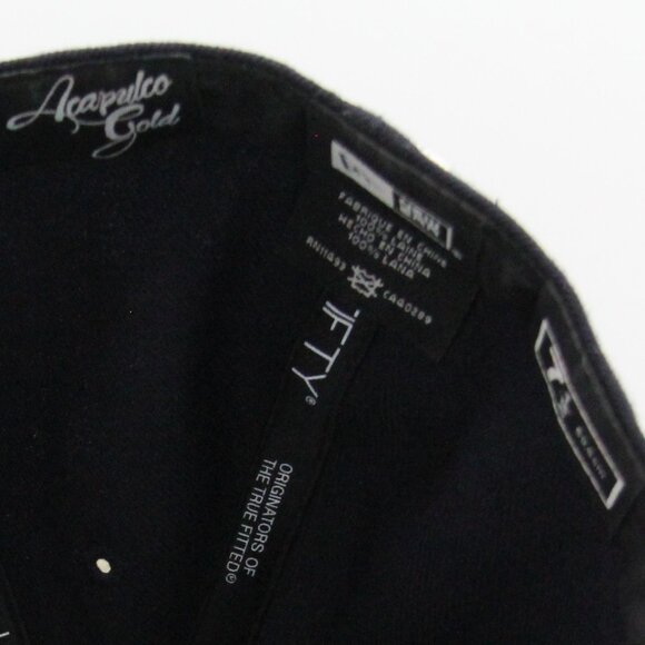 Acapulco Gold X New Era Angry ‘Lo Bear Navy Fitted Hat - Picture 6 of 6